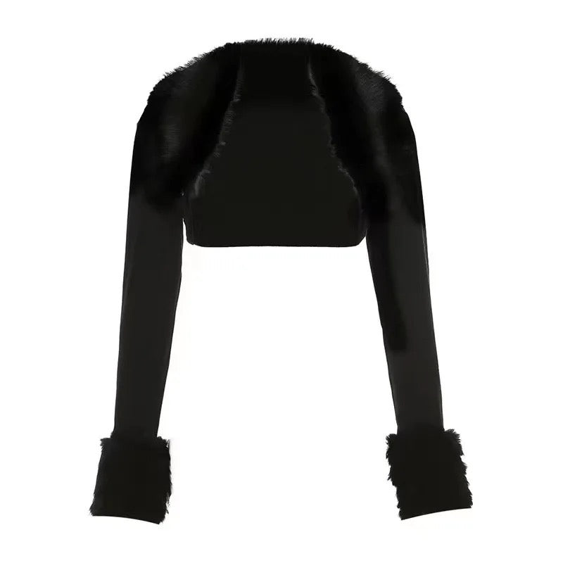 Fur Hem Cardigan