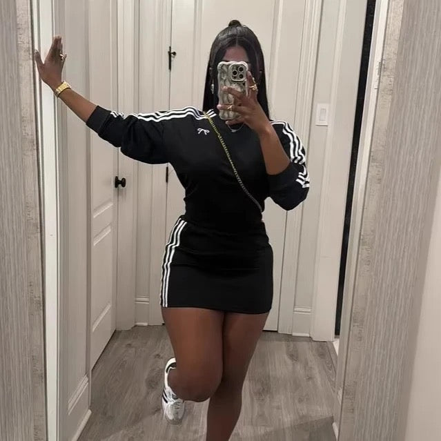 Leisure Knitted Skirt Set