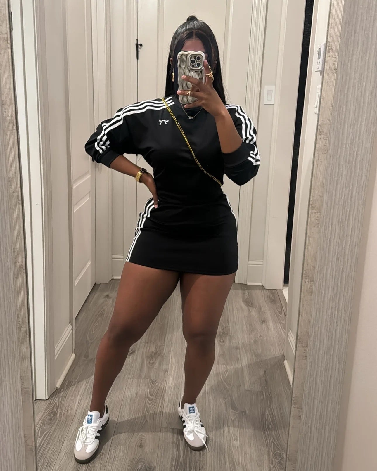 Leisure Knitted Skirt Set