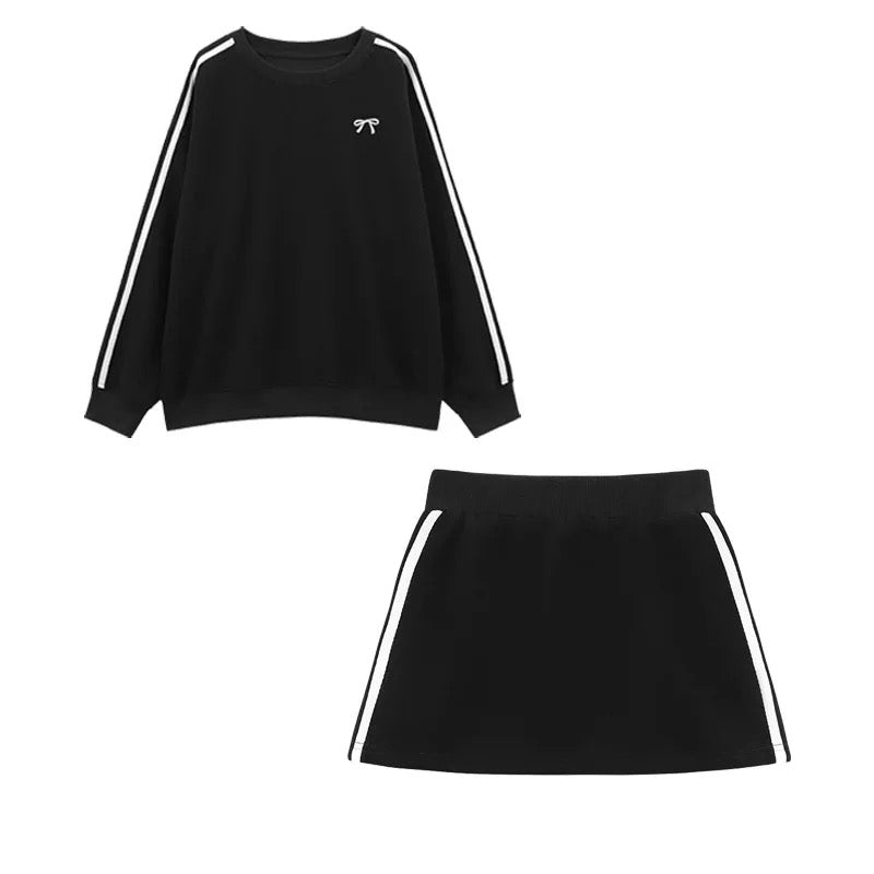 Leisure Knitted Skirt Set