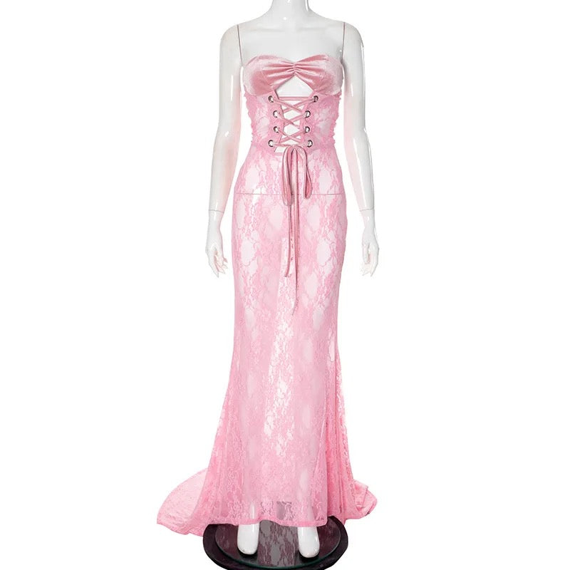 Lace Fishtail Dress