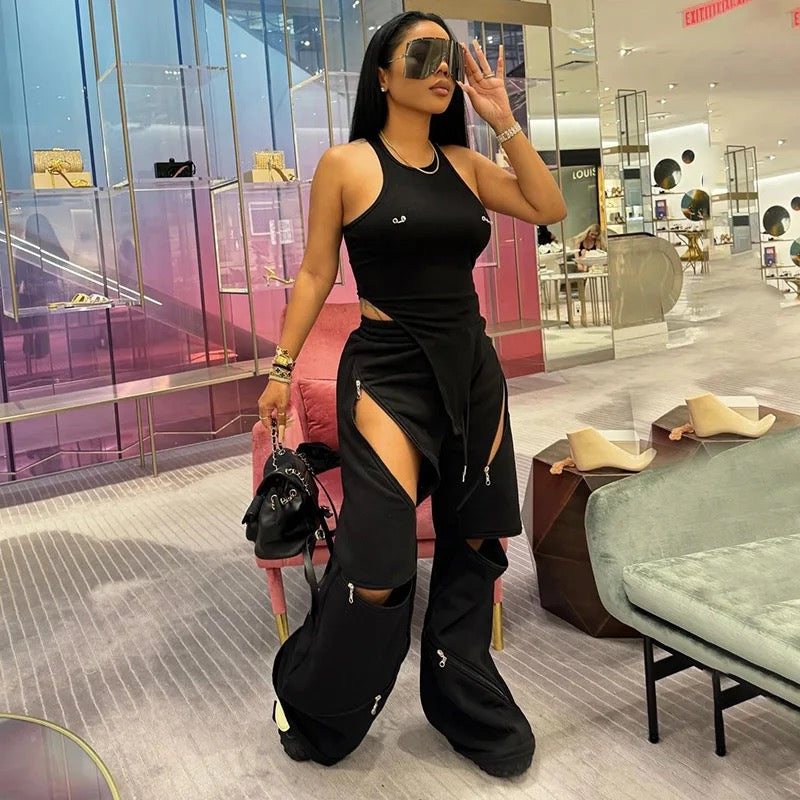 Zipper Sweatpants