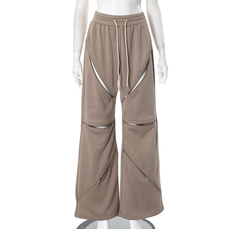 Zipper Sweatpants