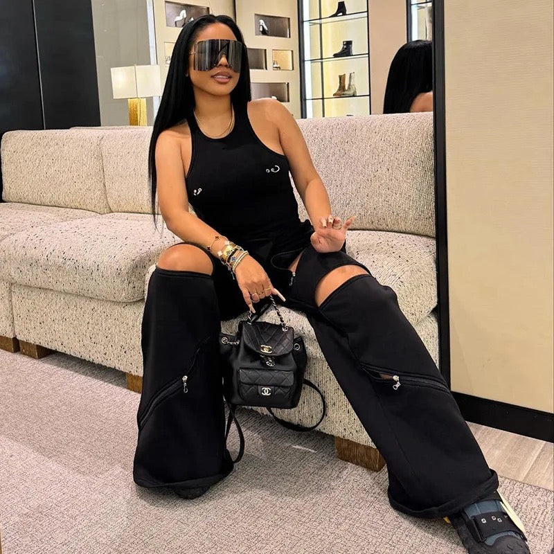 Zipper Sweatpants