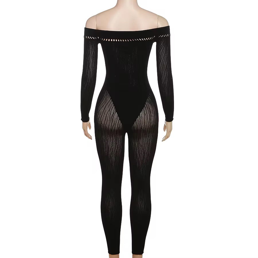 Kliou Off Shoulder Jumpsuit
