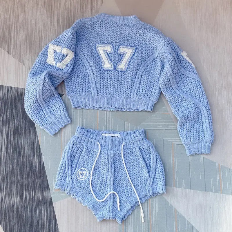 Sports Knitted 2 Piece Set
