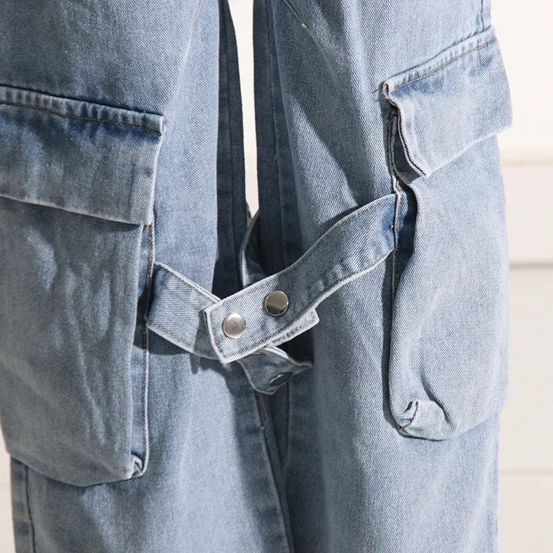 OUDINA Retro Cargo Jeans