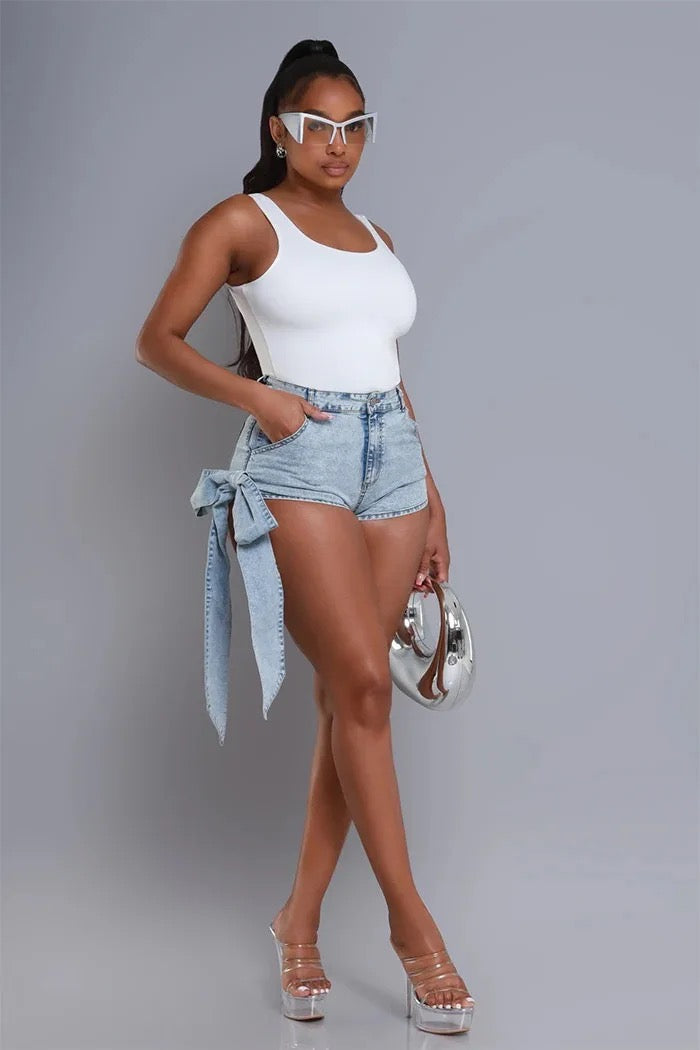 Retro Bow Tie Shorts
