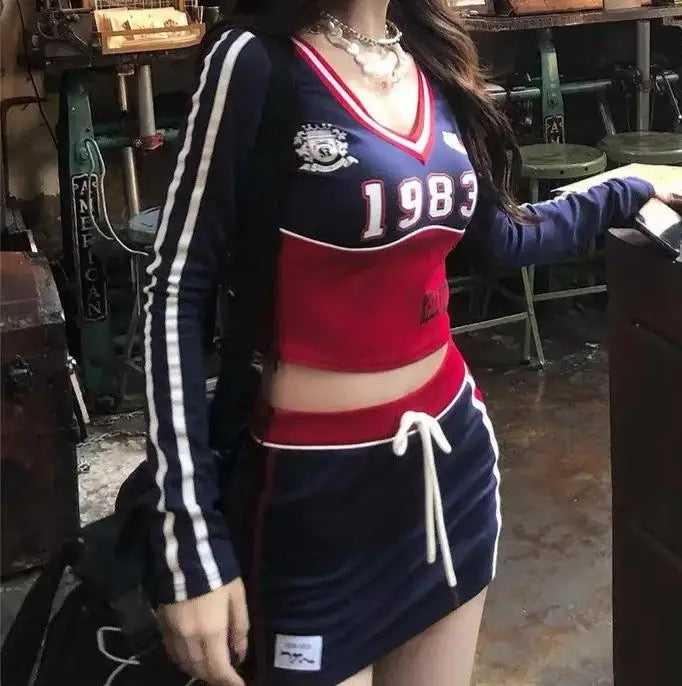 Retro Sports Skirt Set