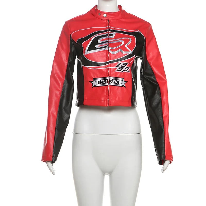 PU Leather Motorcycle Jacket