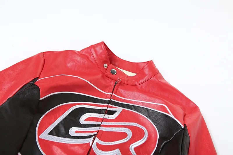 PU Leather Motorcycle Jacket