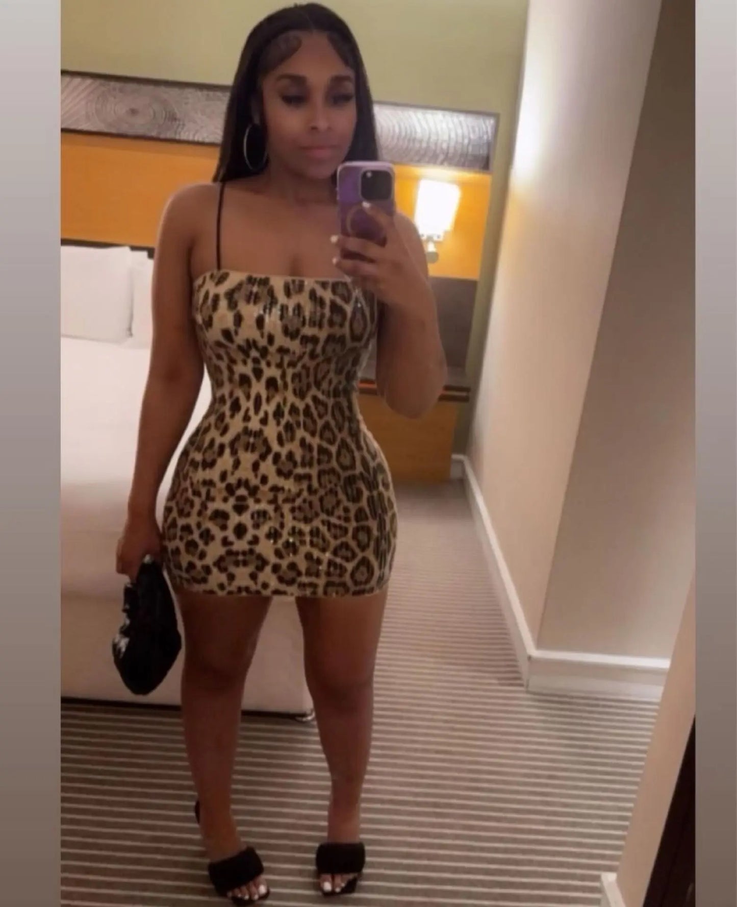 Leopard Print Tank Dress
