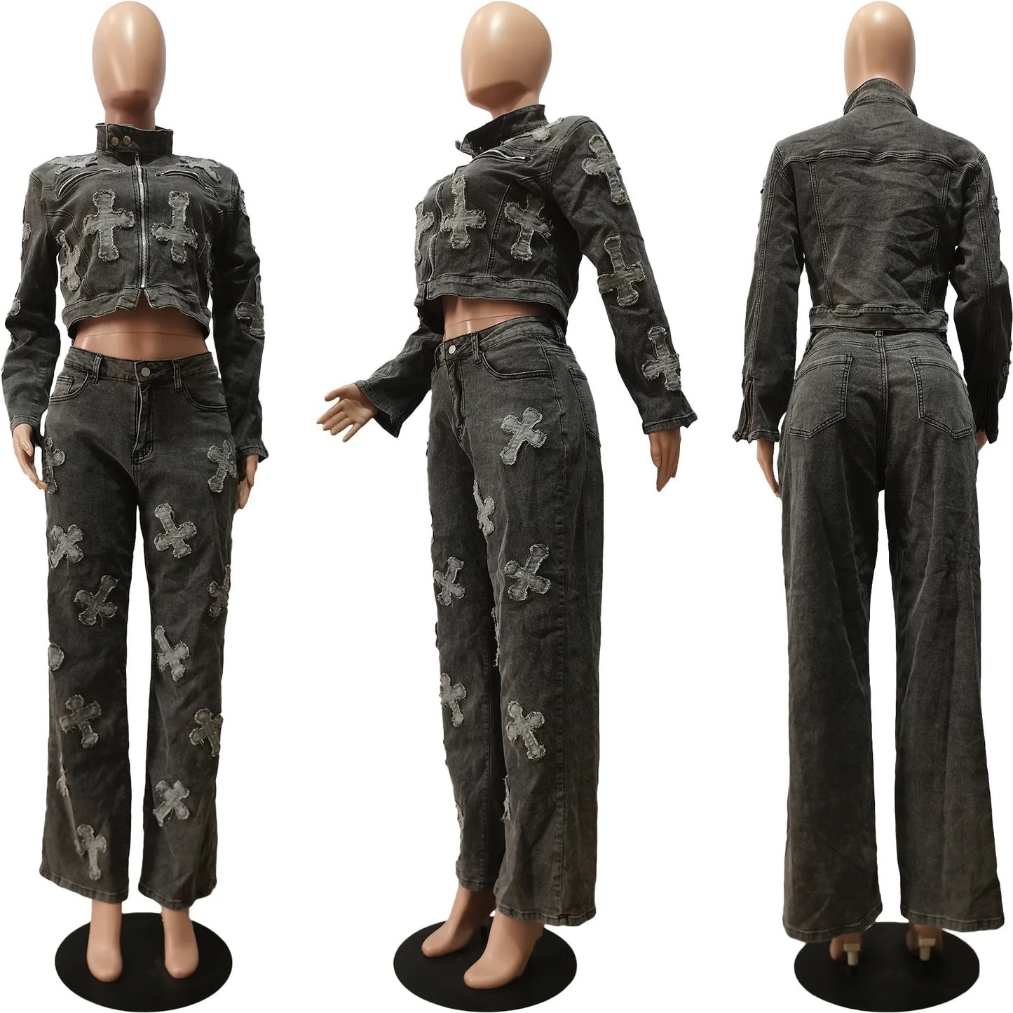 Straight Denim Pants