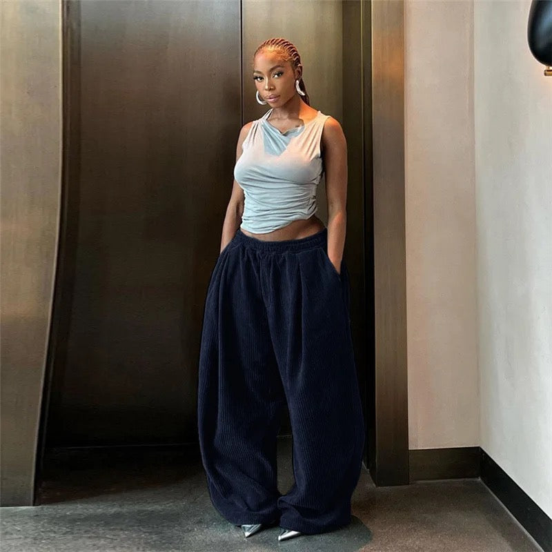High Waisted Corduroy Pants