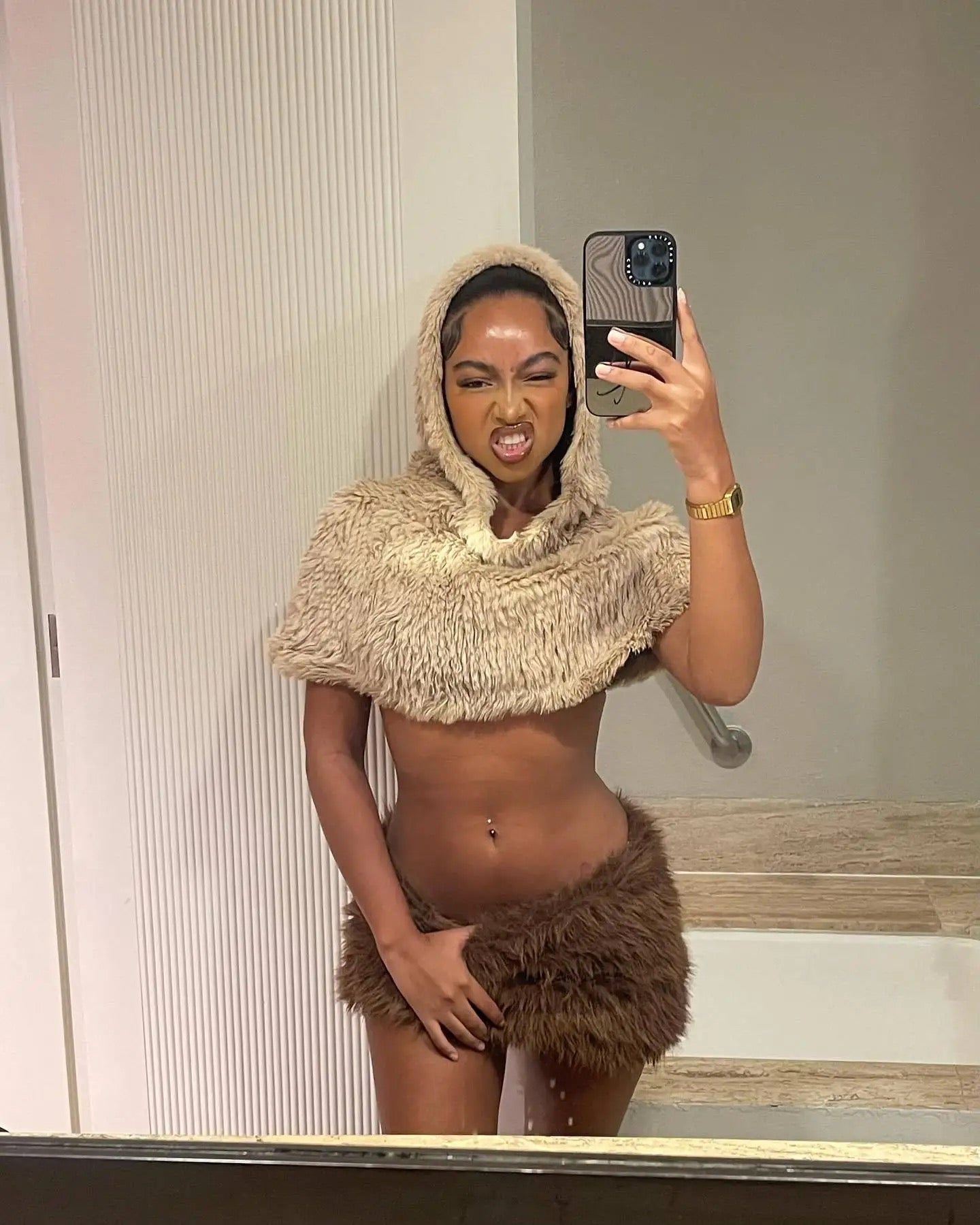 Plush Crop Hoodie