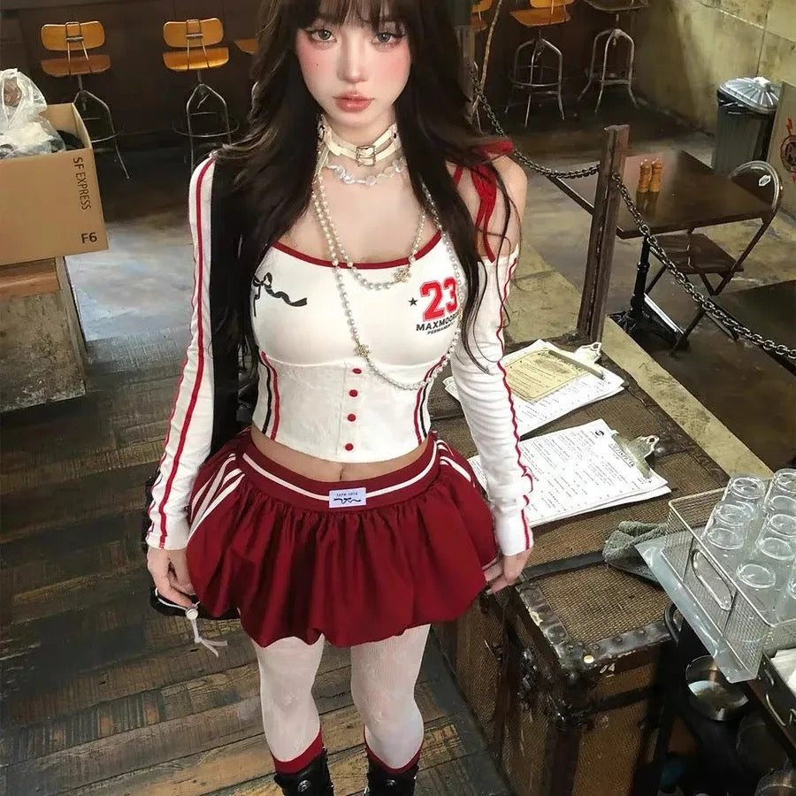 T-shirt & Bubble Skirt Set