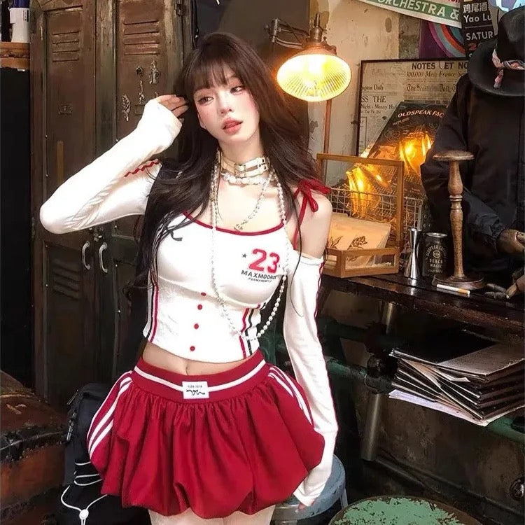 T-shirt & Bubble Skirt Set