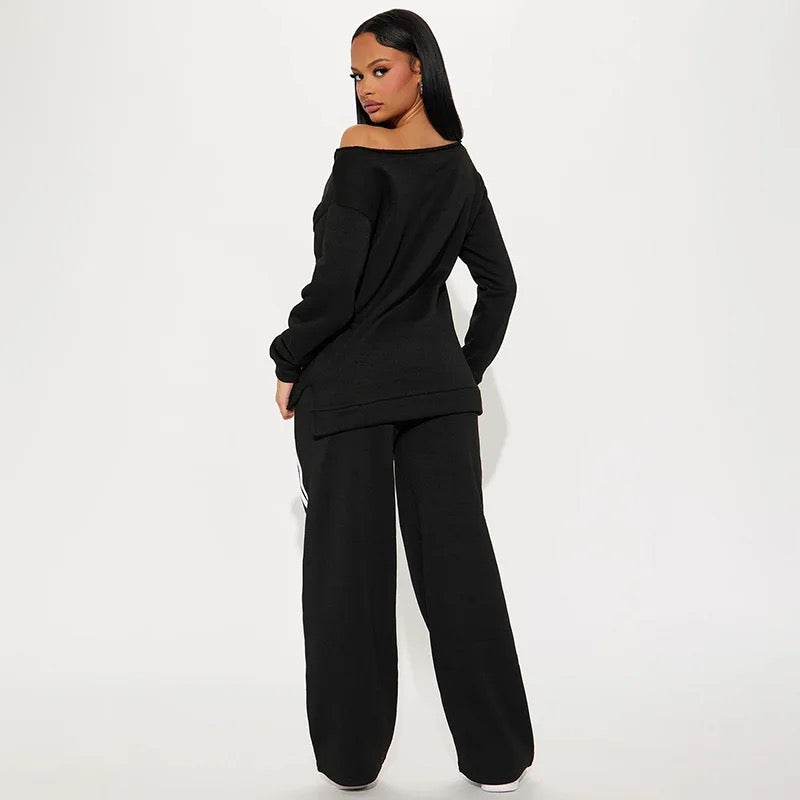 T-shirt & Wide Leg Pants Set