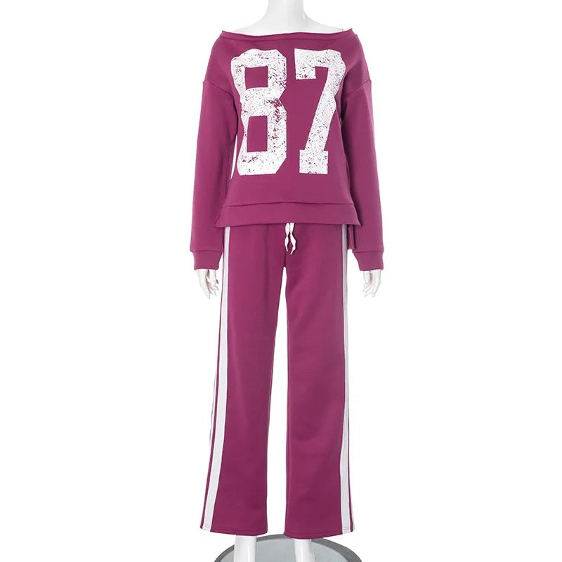 T-shirt & Wide Leg Pants Set