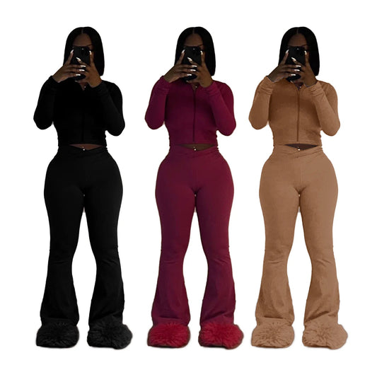 Flared Pants 2 Piece Set