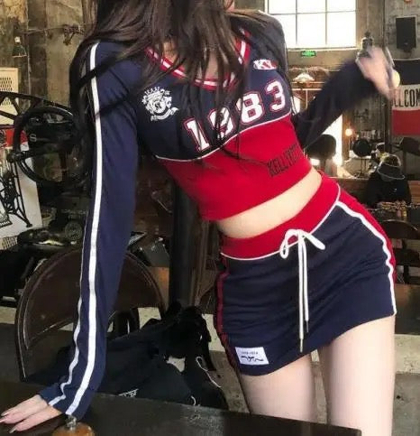 Retro Sports Skirt Set