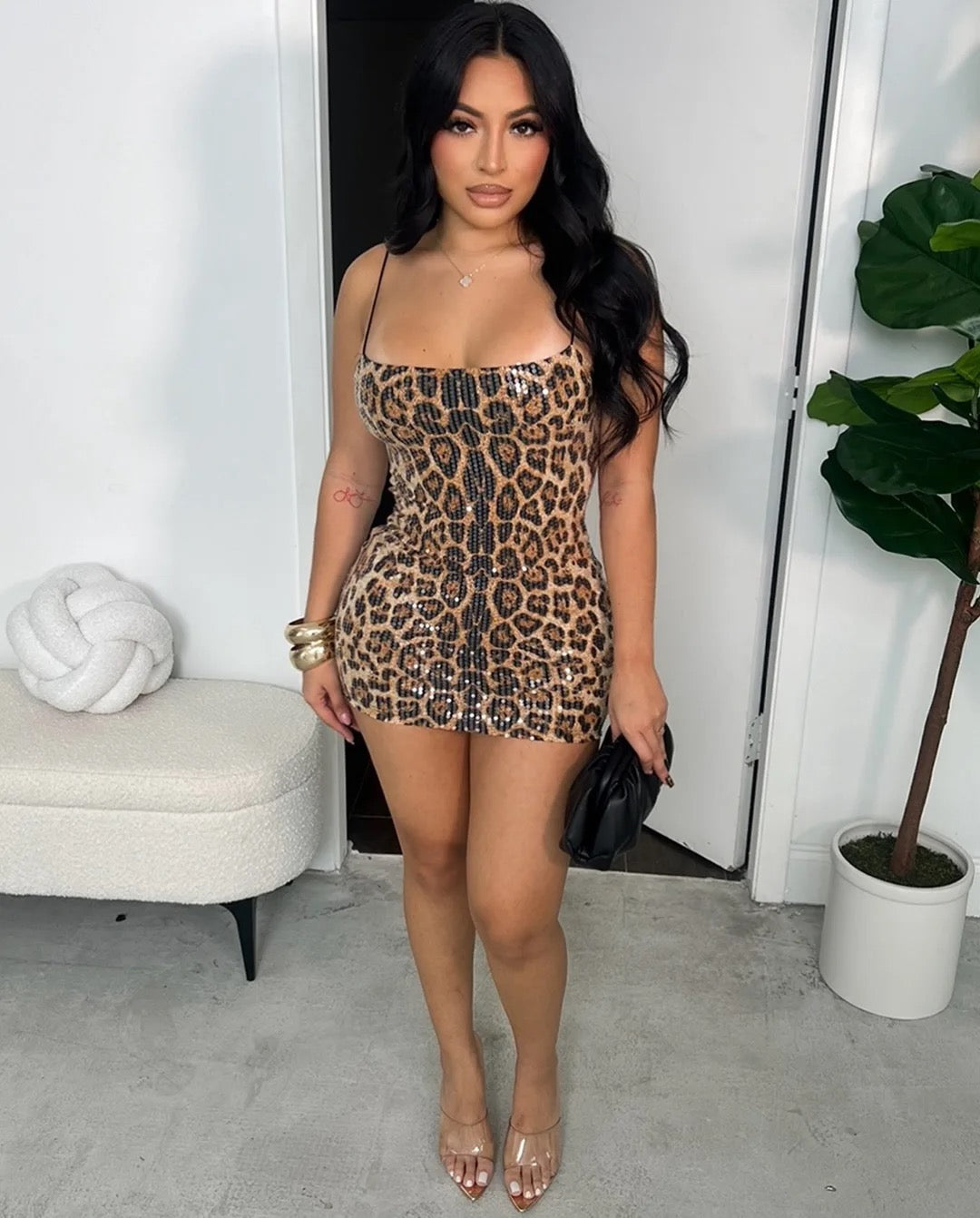 Leopard Print Tank Dress
