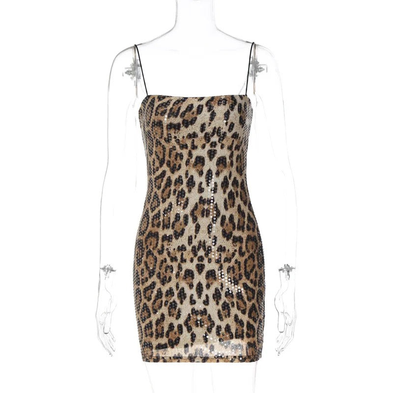 Leopard Print Tank Dress