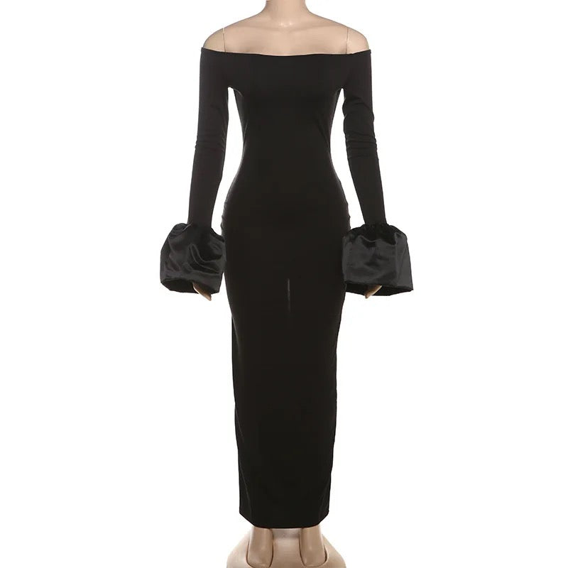 Flower Bud Cuff Dress