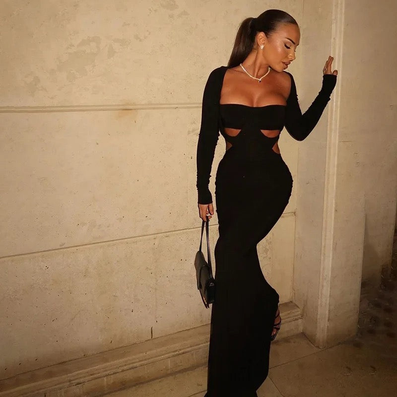 Hollow Out Evening Dress
