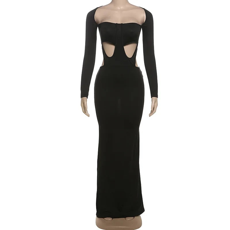 Hollow Out Evening Dress