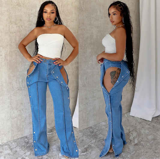 Button Closed Boyfriend Jeans