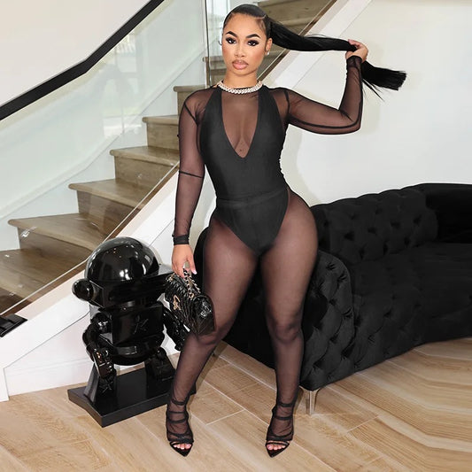 Mesh Pants Set