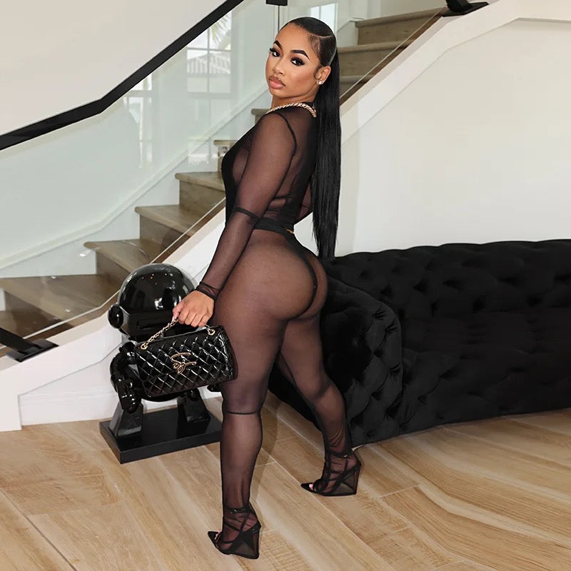 Mesh Pants Set