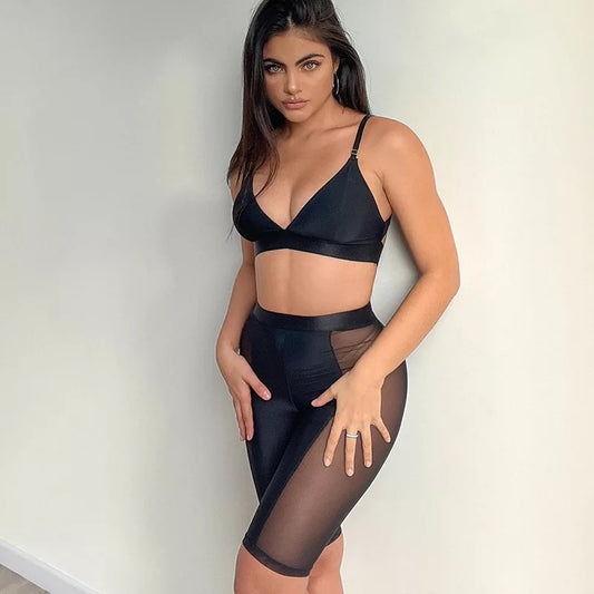 See Through Me 2 Piece Short Set
